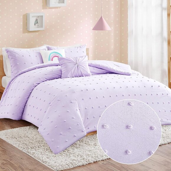 NEW Urban Habitat 4-Piece Comforter Set Callie Lavender Purple Twin / Twin XL - Picture 6 of 14